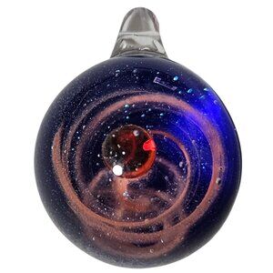 Galaxy Themed Glass Pendant Cosmic Swirl Design Statement DIY Jewelry Art Deco